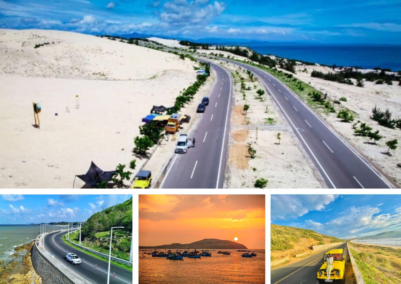 routes c&ocirc;ti&egrave;res de Long Hai &agrave; Mui Ne Sud Vietnam